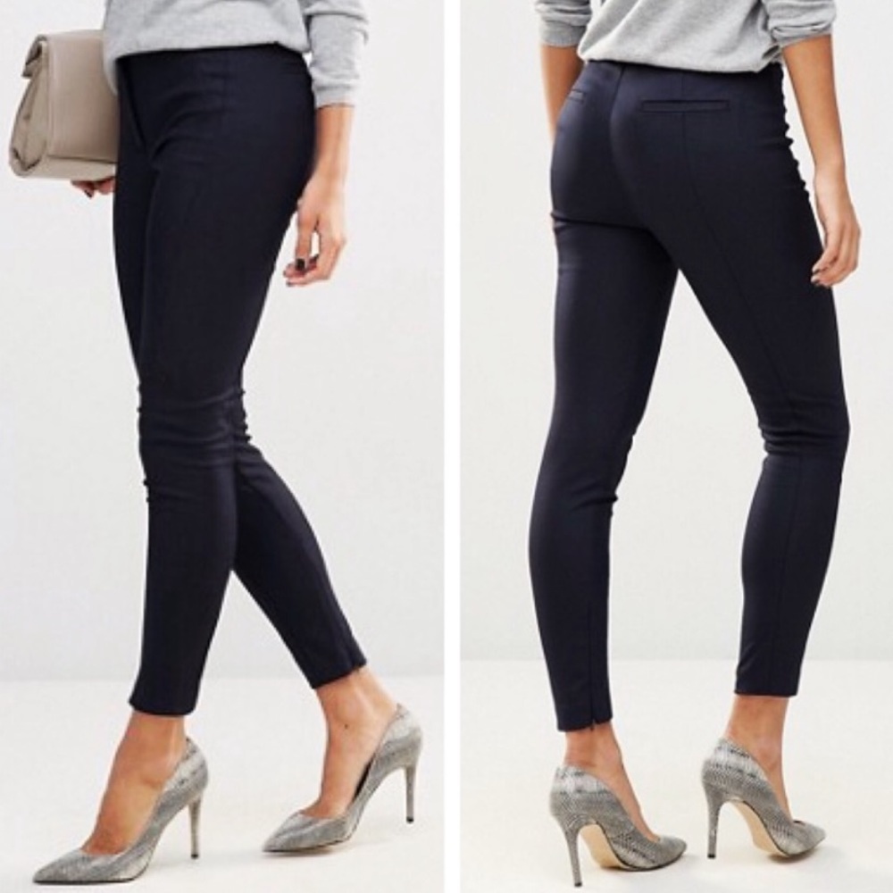 EUC Reiss Darla tailored trousers black